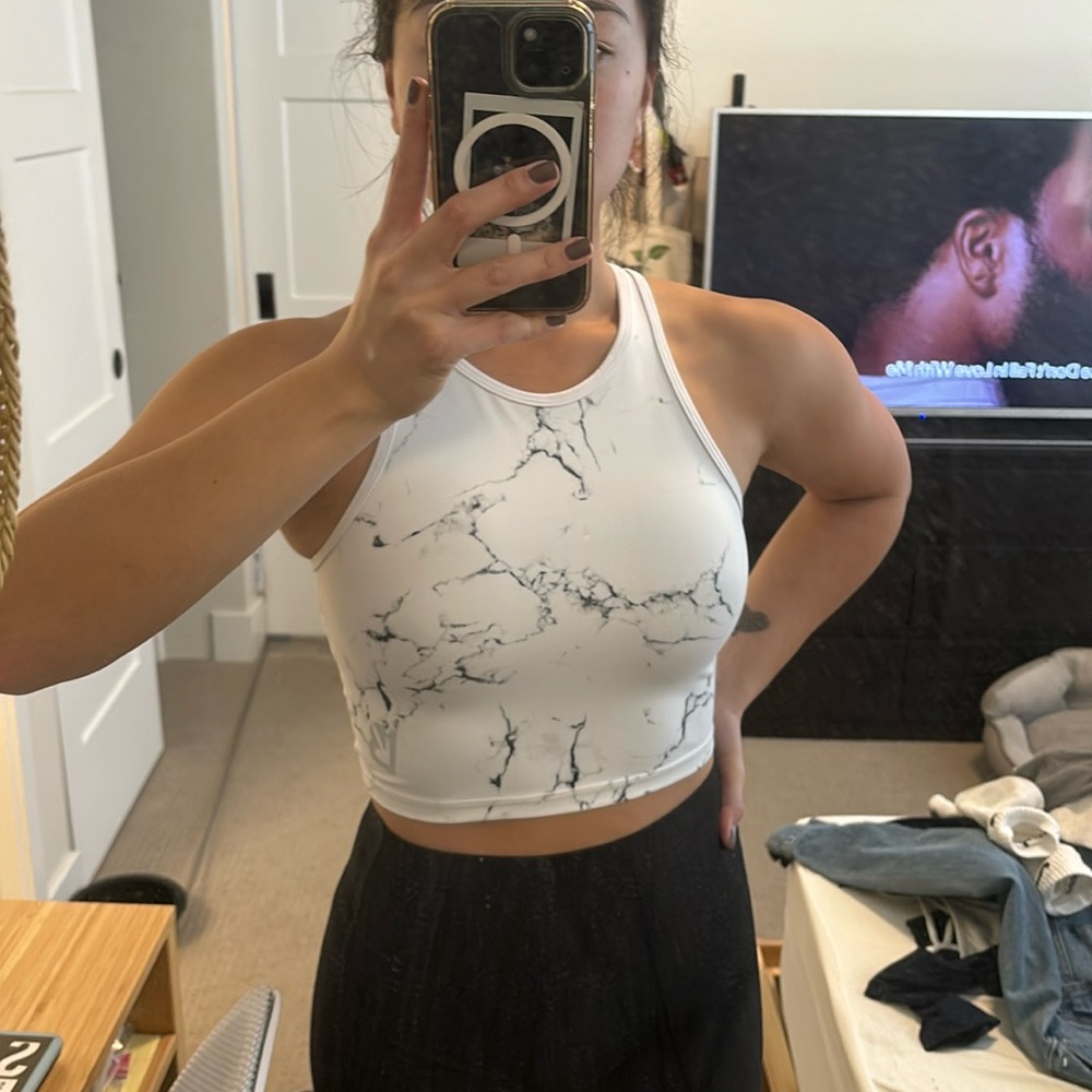 Buffbunny Marble Workout Crop Tank
